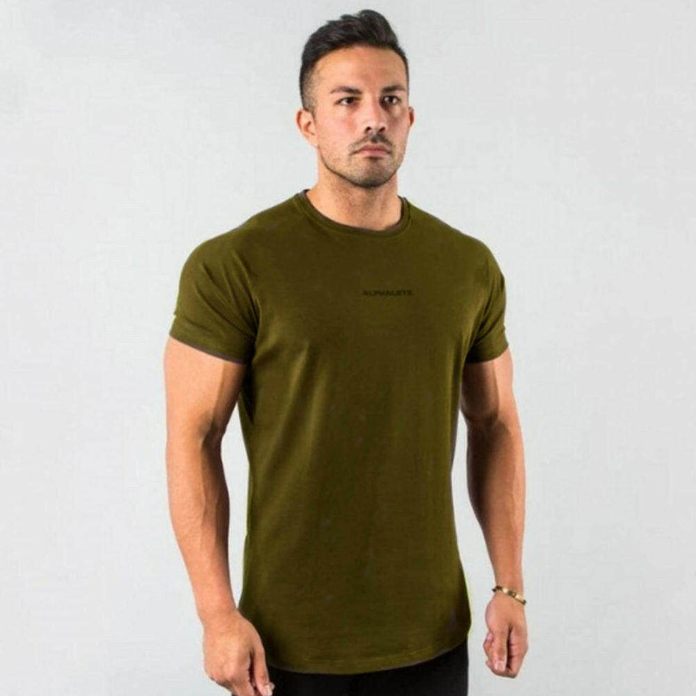 Men's Fitted Gym T-Shirt - muscleflexzone