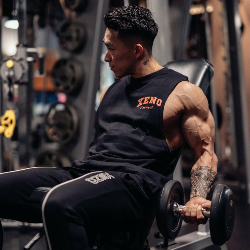 Summer Men's Sleeveless Fitness T-shirt Training Vest - muscleflexzone