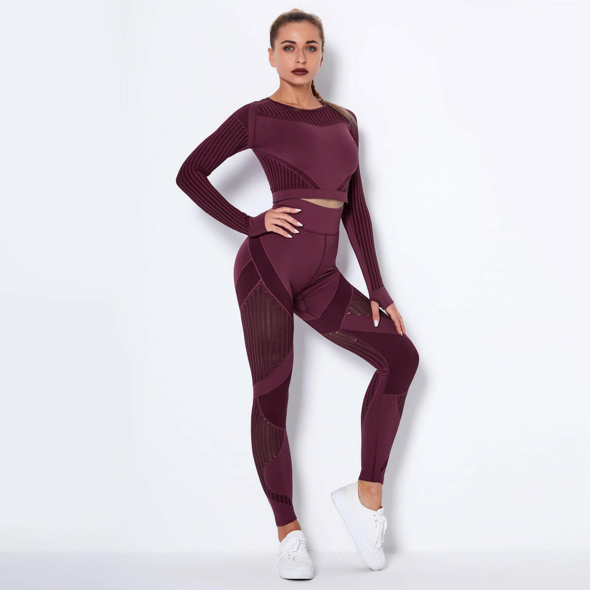 Sports Long-Sleeved Suit - muscleflexzone