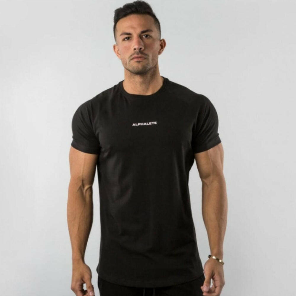Men's Fitted Gym T-Shirt - muscleflexzone