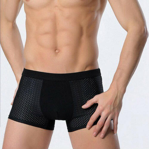 Ice silk men's underwear mesh boxer - muscleflexzone