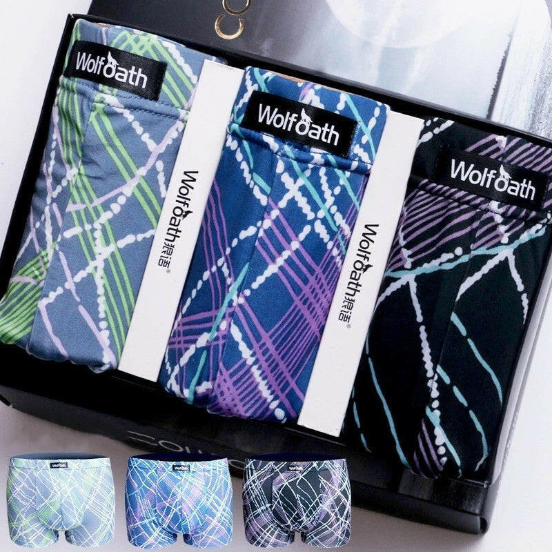 3-pack men's ice silk underwear - muscleflexzone