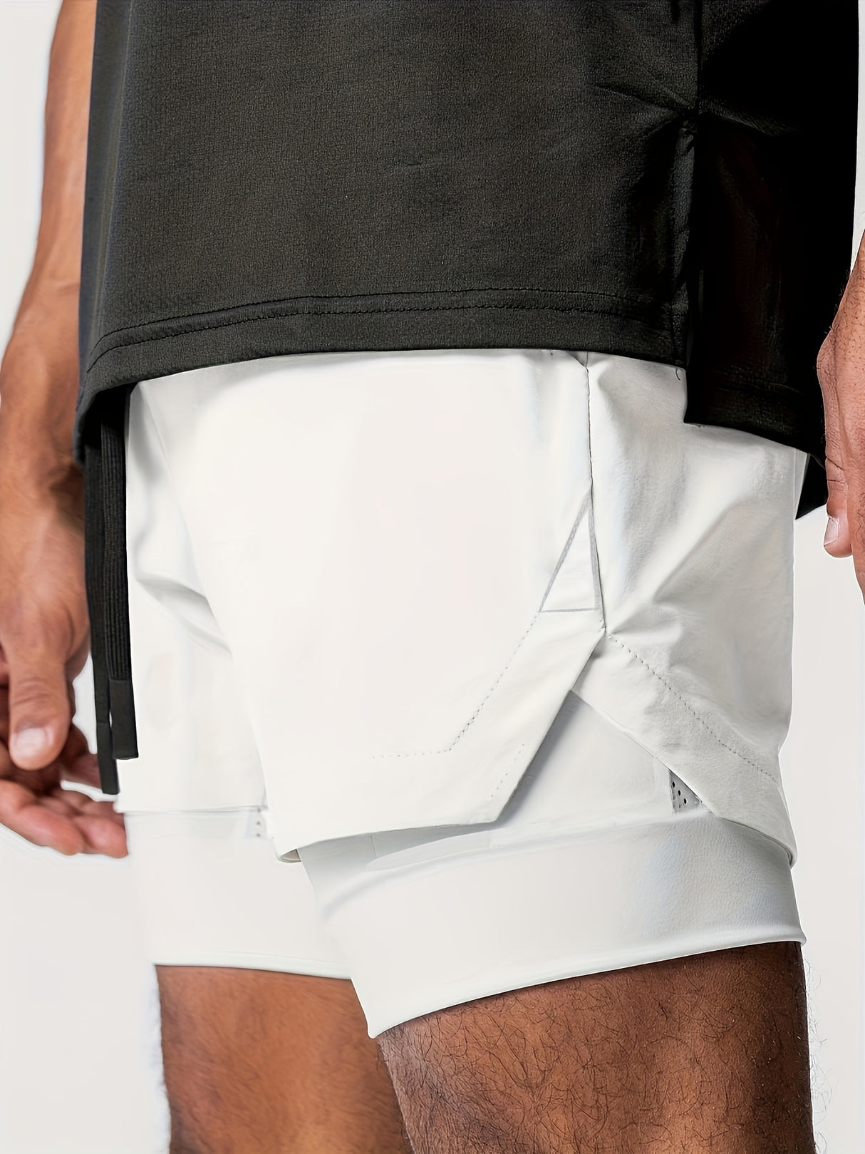 Men's 2-in-1 Double Layer Shorts With Inner Pocket - muscleflexzone