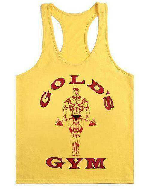 Men's Golds Aesthetic Gym Tank Top Men - muscleflexzone