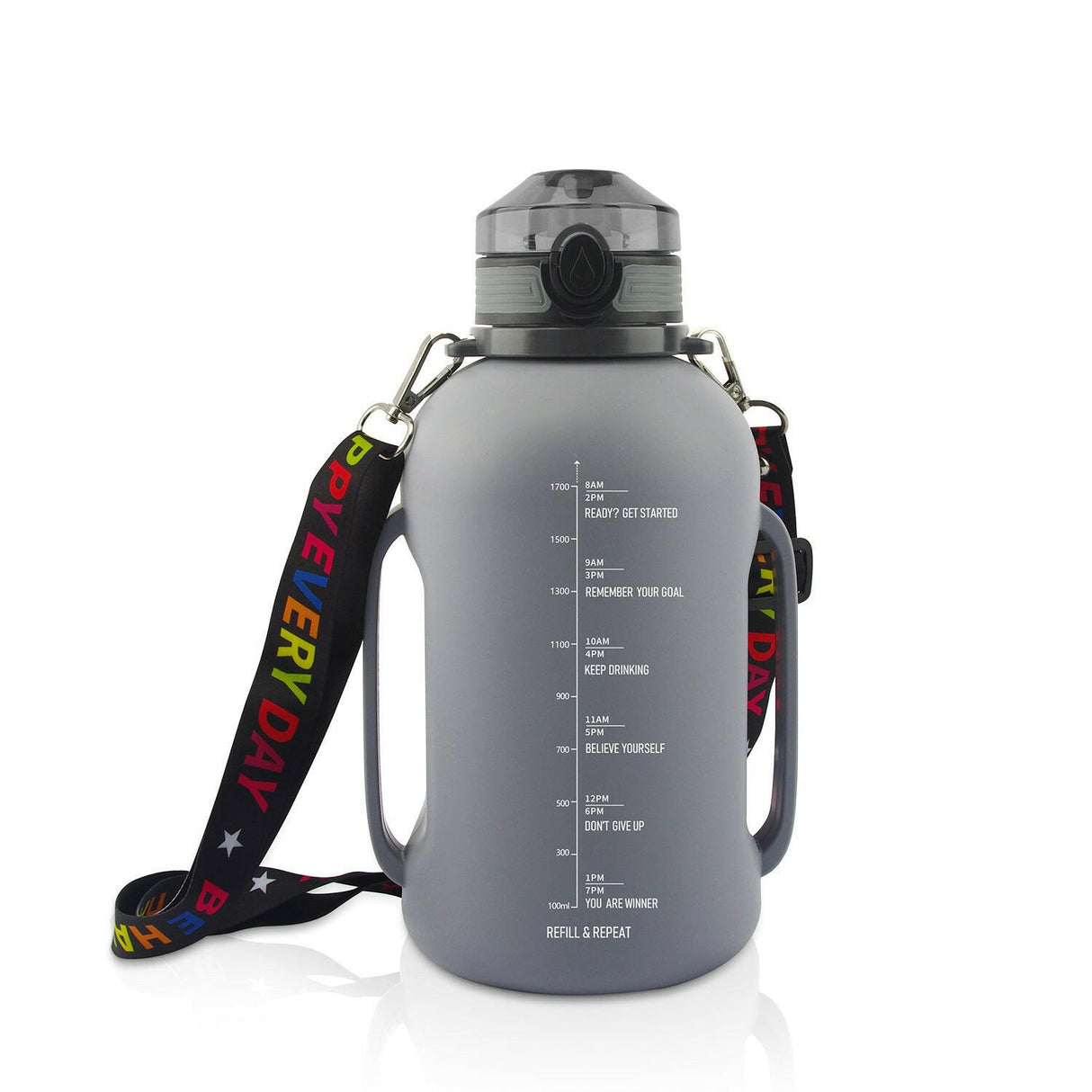 2000ML Silicone Folding Outdoor Sports Water Bottle - muscleflexzone