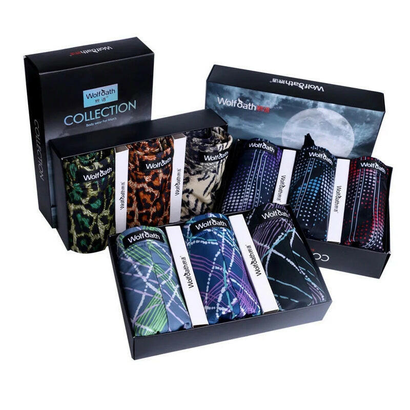 3-pack men's ice silk underwear - muscleflexzone