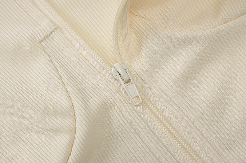 Two-piece Fashion Ladies Long-sleeved Top And Tight Shorts - muscleflexzone