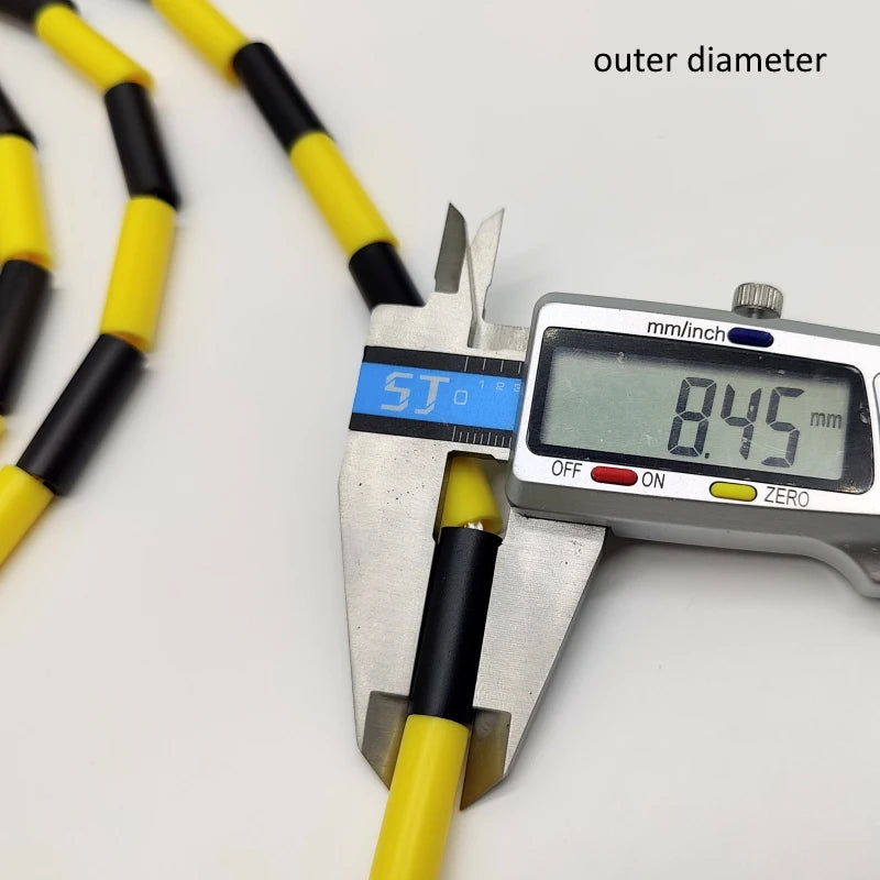 MFZ-BEADED CROSSOVER ROPE - BLACK/WHITE/YELLOW - muscleflexzone