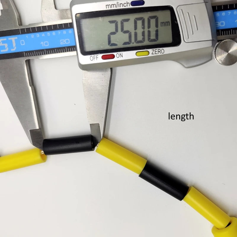 MFZ-BEADED CROSSOVER ROPE - BLACK/WHITE/YELLOW - muscleflexzone