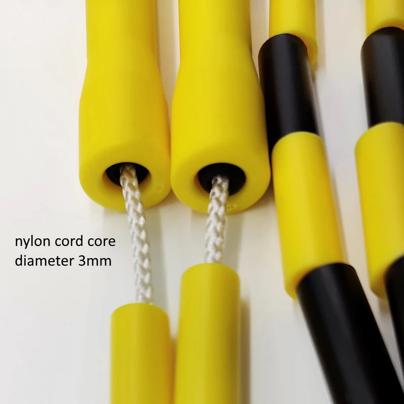 MFZ-BEADED CROSSOVER ROPE - BLACK/WHITE/YELLOW - muscleflexzone