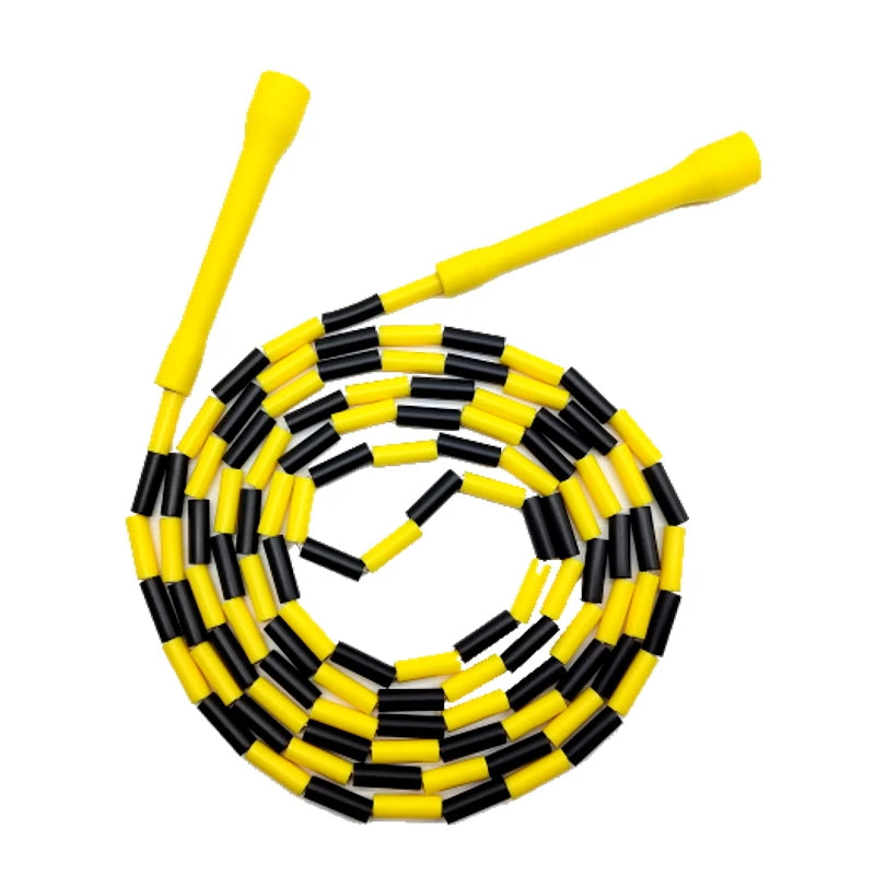 MFZ-BEADED CROSSOVER ROPE - BLACK/WHITE/YELLOW - muscleflexzone