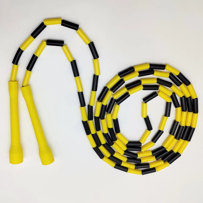 MFZ-BEADED CROSSOVER ROPE - BLACK/WHITE/YELLOW - muscleflexzone