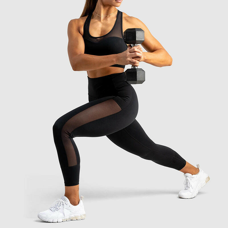 Yoga Patchwork Fitness Suit Spot Print Vest Suit - muscleflexzone