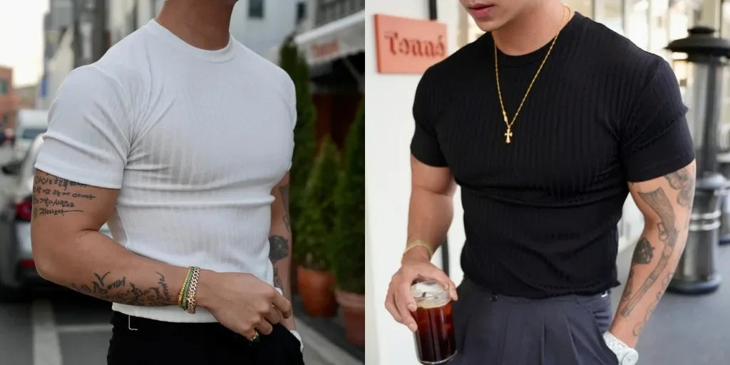 MFZ Vertical Stripe T-shirt - muscleflexzone