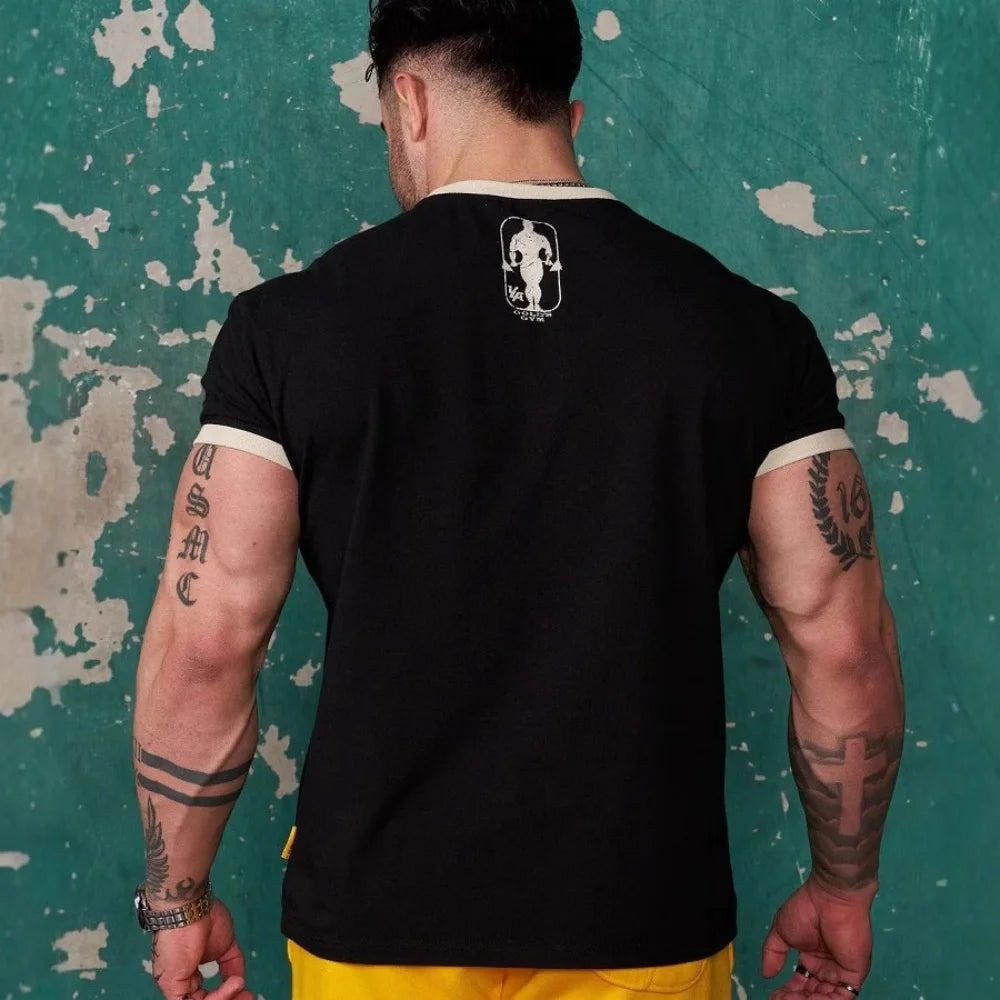 men's short-sleeved gold's gym - muscleflexzone
