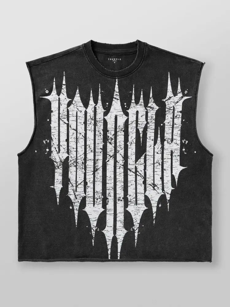 Men's Cotton Tank Top Short O-Neck - muscleflexzone