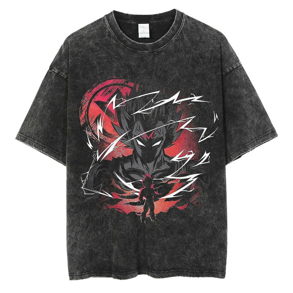 Dragon Ball Oversized Washed Anime T-shirts - muscleflexzone