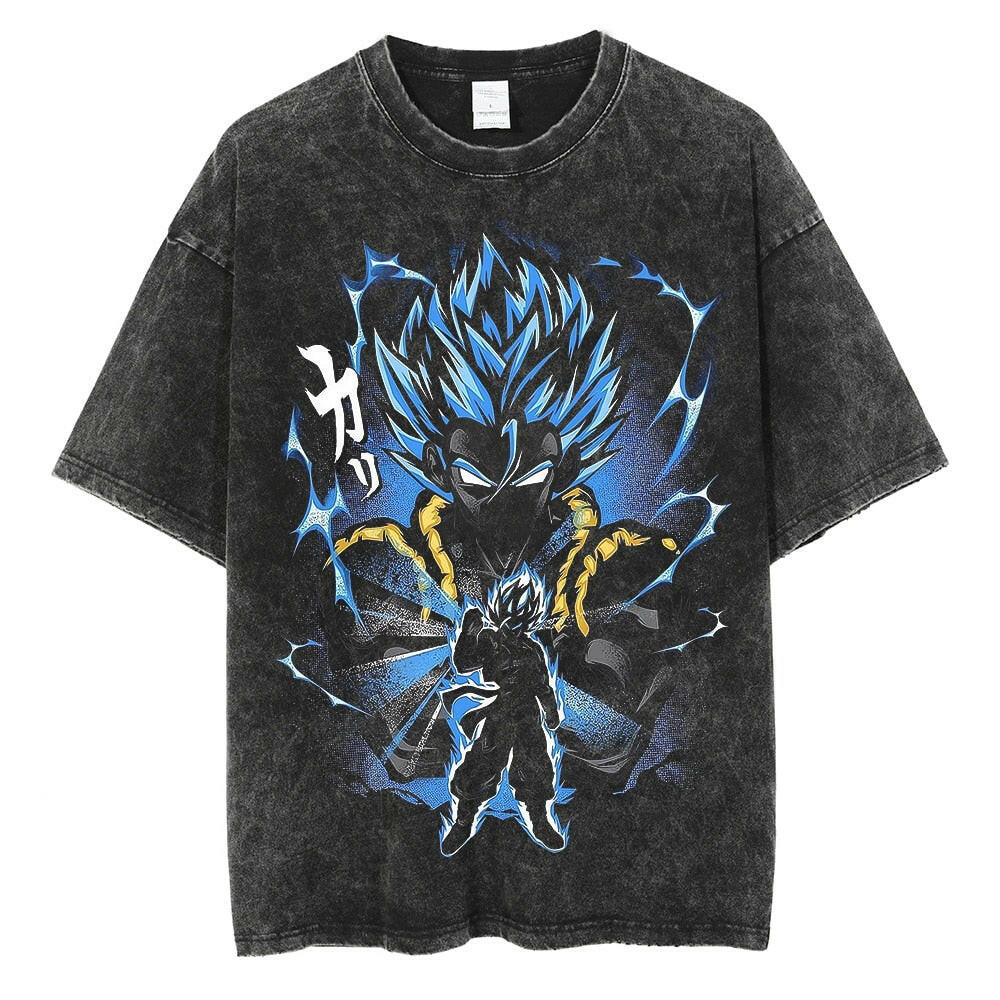 Dragon Ball Oversized Washed Anime T-shirts - muscleflexzone