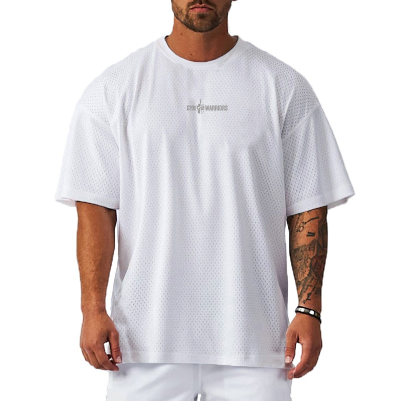 Mens Gym warriors Oversized T-shirt - muscleflexzone