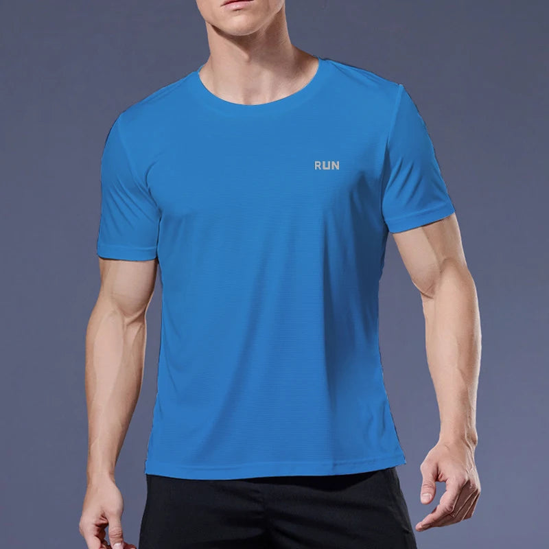 Multicolor run Gym Fitness T-Shirt - muscleflexzone