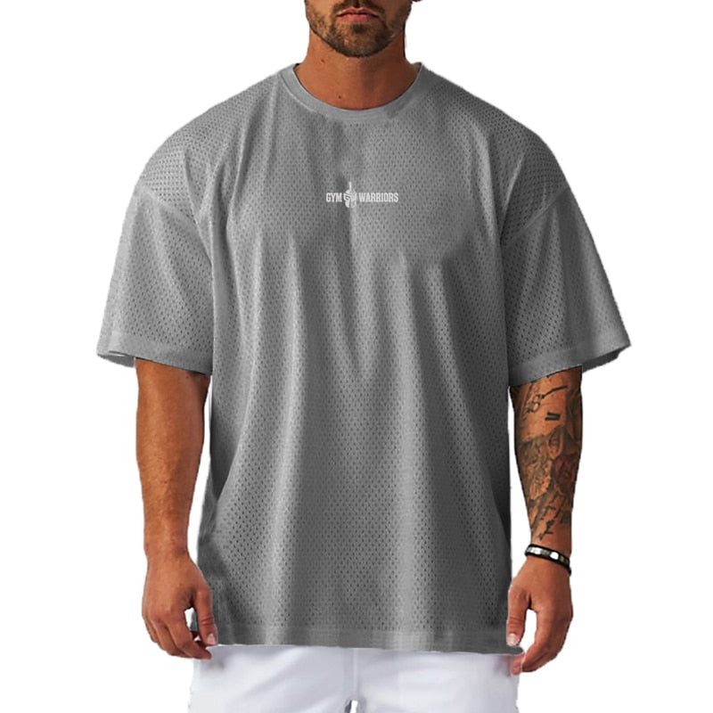 Mens Gym warriors Oversized T-shirt - muscleflexzone
