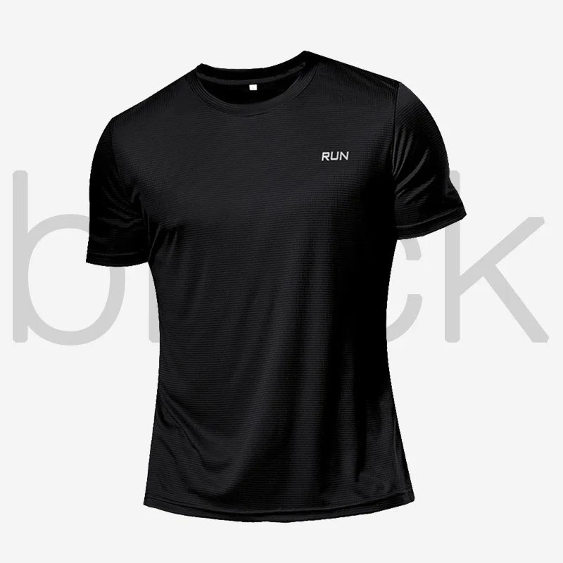 Multicolor run Gym Fitness T-Shirt - muscleflexzone