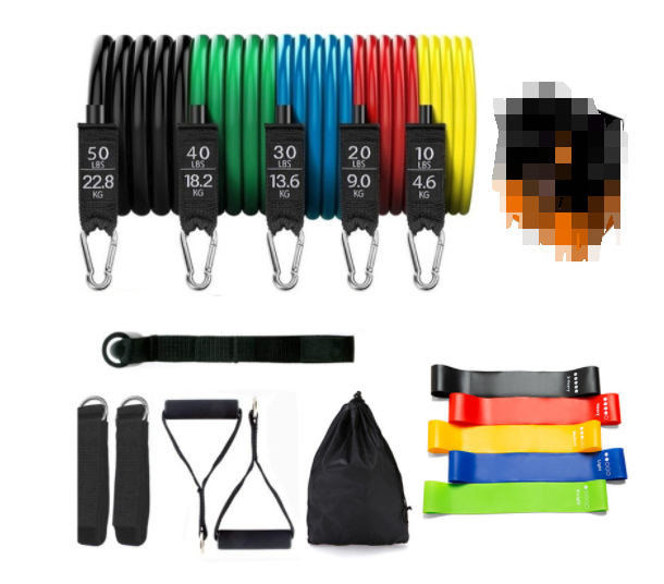 Fitness Resistance Rubber Band Yoga Elastic Band Upgrade Training Bar Set - muscleflexzone