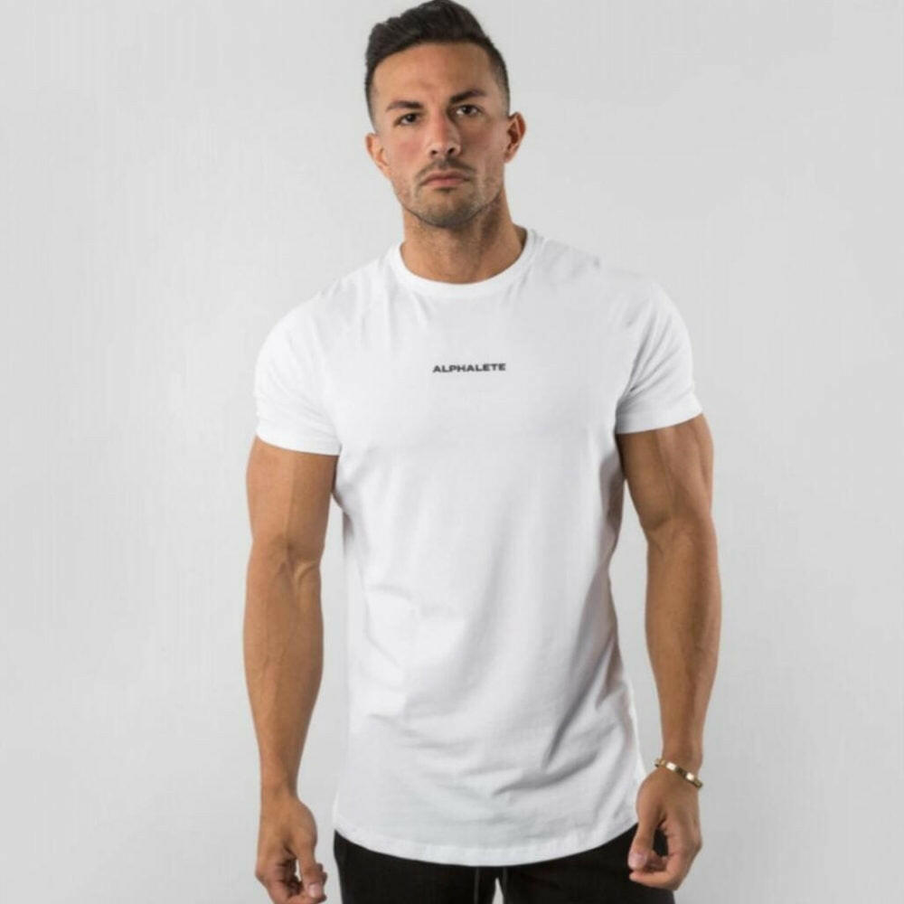 Men's Fitted Gym T-Shirt - muscleflexzone