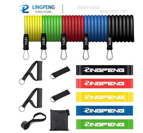 Fitness Resistance Rubber Band Yoga Elastic Band Upgrade Training Bar Set - muscleflexzone