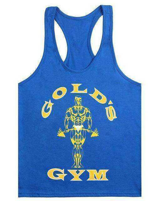 Men's Golds Aesthetic Gym Tank Top Men - muscleflexzone