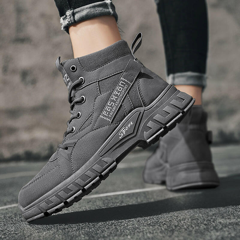 Nonslip Martin Boots Outdoor Hiking Leather Shoes - muscleflexzone