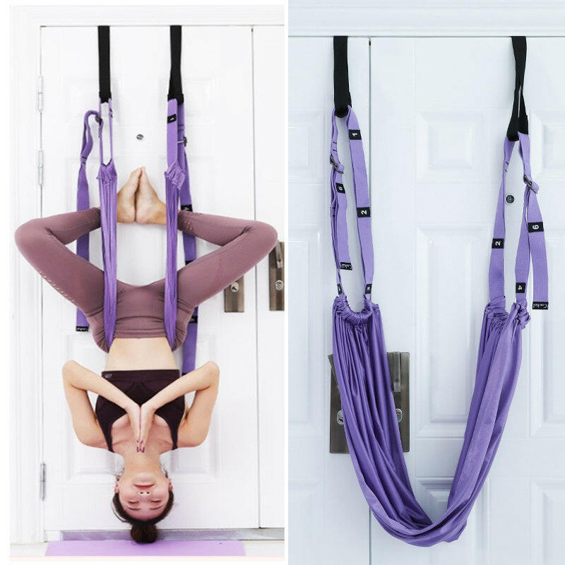 Fitness Hip Stretch Yoga Belt Inverted Rope Pull Stretch Belt Split Lower Waist Trainer - muscleflexzone