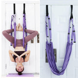 Fitness Hip Stretch Yoga Belt Inverted Rope Pull Stretch Belt Split Lower Waist Trainer - muscleflexzone