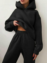 Essential Winter Hoodie Sweat Set - muscleflexzone
