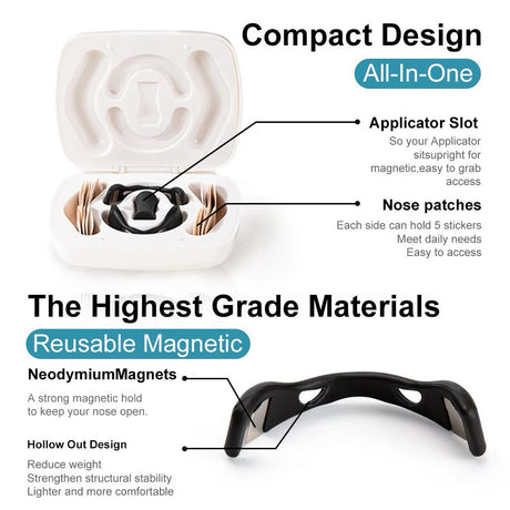 Magnetic Nasal Breathing strips - muscleflexzone