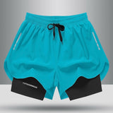 Men's Sports Shorts Double Layer - muscleflexzone