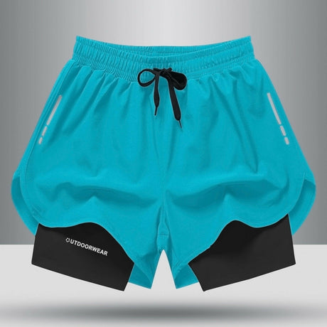 Men's Sports Shorts Double Layer - muscleflexzone