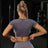 Sport Set Fitness Women Running Leggings Short Sleeve Tops - muscleflexzone