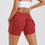 High Waist Hip Lifting Shorts With Pockets - muscleflexzone