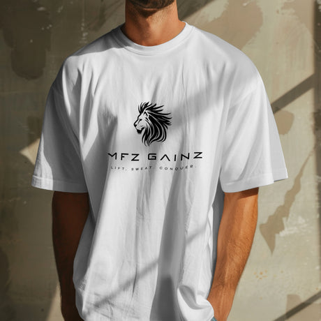 MFZ Gainz Premium Heavyweight Tee - muscleflexzone