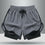 Men's Sports Shorts Double Layer - muscleflexzone