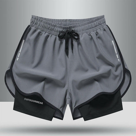Men's Sports Shorts Double Layer - muscleflexzone