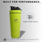 MFZ Premium Stainless Steel Protein Shaker Bottle - 750ml - muscleflexzone