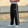 Double-strip stitched printed casual pants - muscleflexzone