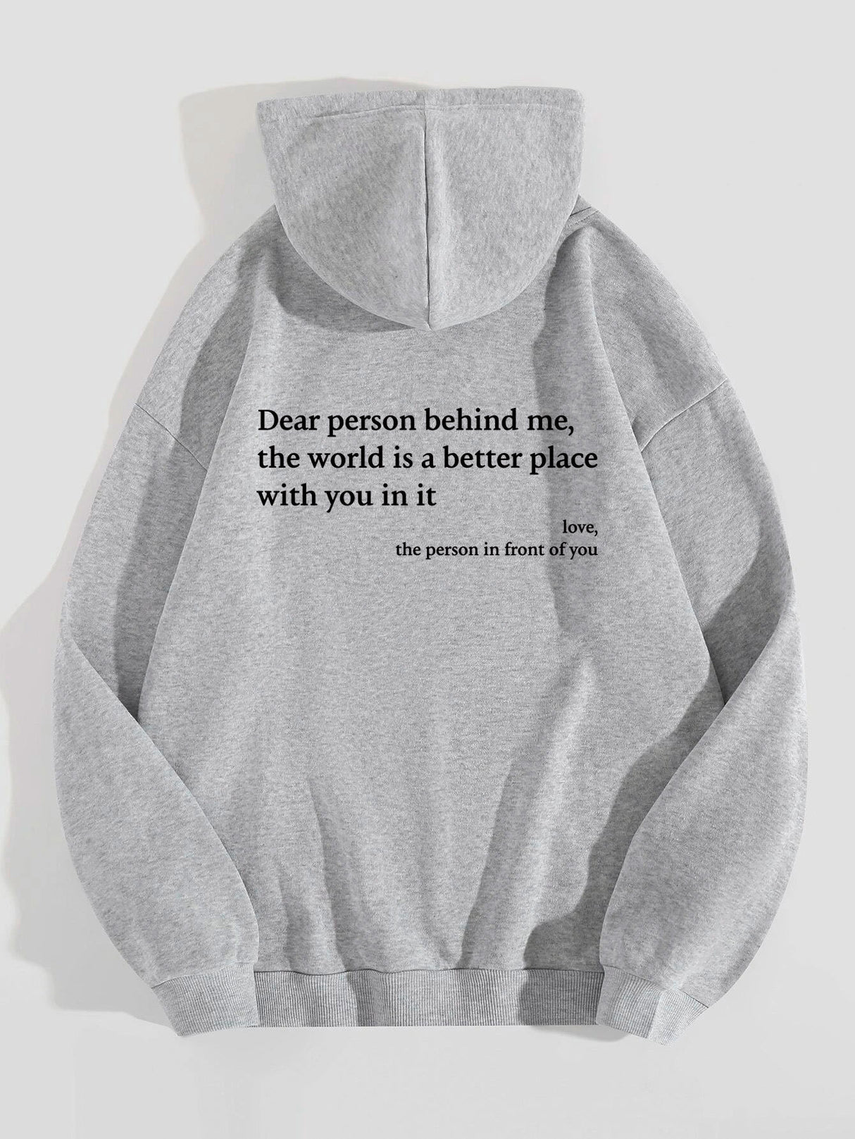 Women's Plush Letter Printed Kangaroo Pocket Drawstring Printed Hoodie Unisex Trendy Hoodies - muscleflexzone
