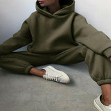 Essential Winter Hoodie Sweat Set - muscleflexzone