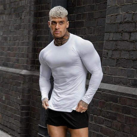 Men's Skinny Quick Dry Fitness Sports T-Shirt - muscleflexzone