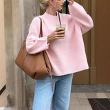 Sweet Pink Knit Sweater - muscleflexzone