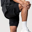 Men's 2-in-1 Double Layer Shorts With Inner Pocket - muscleflexzone