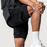 Men's 2-in-1 Double Layer Shorts With Inner Pocket - muscleflexzone